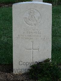 Salonika (Lembet Road) Military Cemetery - Edwards, Frank